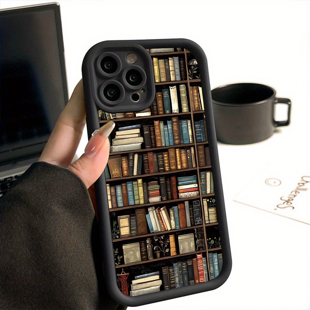Bookshelf - เคสโทรศัพท์ลายชั้นวางหนังสือสุดสร้างสรรค์สำหรับ iPhone 17 11 12 13