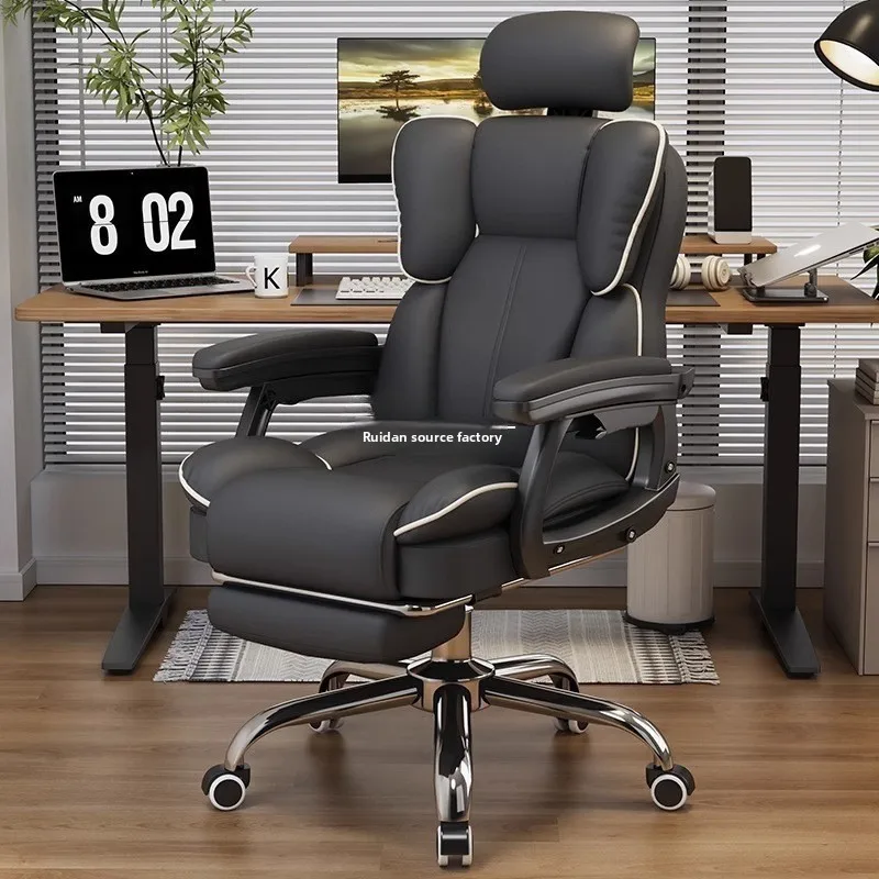 Office Chair Cushion - เก้าอี้เกมมิ่งตามหลักสรีรศาสตร์ สำหรับใช้ในบ้าน นั่งสบายได้นาน ระบายอากาศได้ดี เก้าอี้สำนักงานพร้อมพนักพิงรองรับหลังแบบมีเบาะปรับเอนได้