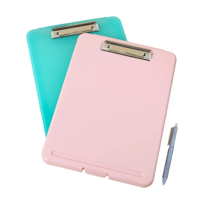File Cabinet - กล่องเก็บเอกสารเอกสาร A4พร้อมคลิปหนีบกระดาษกระดานเขียนเวิร์ดแพดเครื่องเขียนสำนักงานที่ใส่กล่องจัดระเบียบ