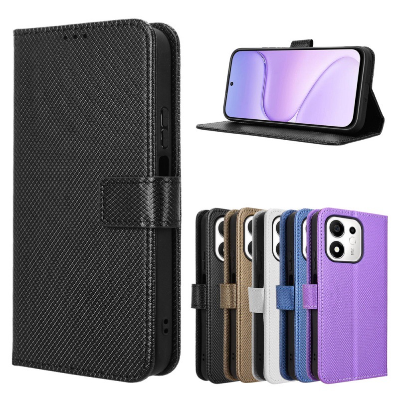 Bookshelf - เคสหนังแบบพับได้สำหรับ Honor 600 Smart 5G พร้อมฝาปิดแม่เหล็กแบบหนังสือ
