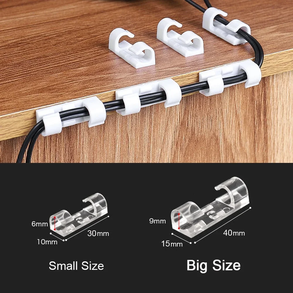 คลิปจัดสายเคเบิล ที่ยึดสายไฟแบ - Desk Organizer บทวิจารณ์และราคา