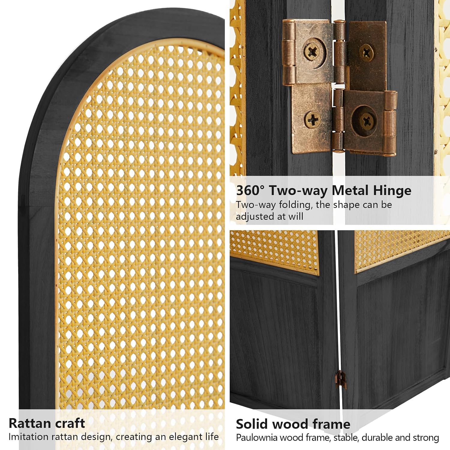 ฉากกั้นห้องแบบพับได้ 4 แผง ทำจ - Partition Screen Divider บทวิจารณ์และราคา