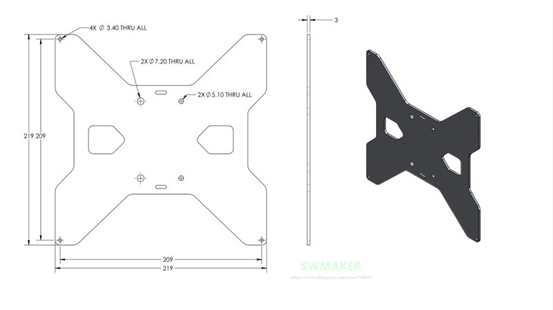 TEVO Tarantula อลูมิเนียม Y Ca - Printer Stand บทวิจารณ์และราคา